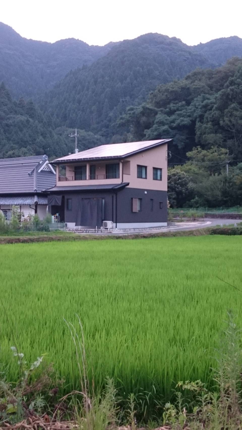 田園風景が似合う注文住宅が完成しました。画像